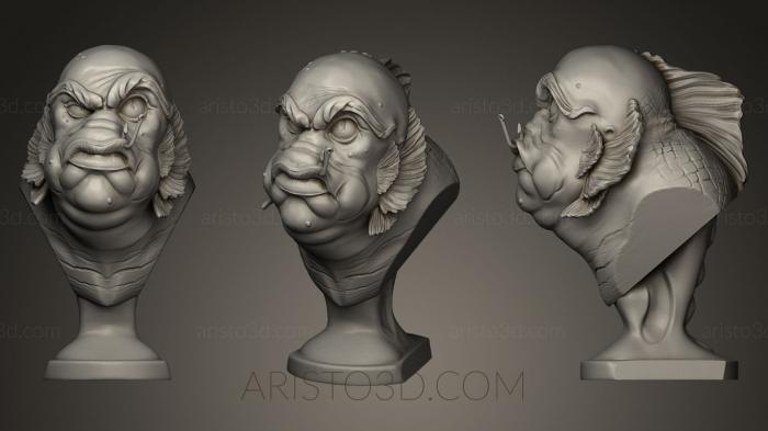 Busts of heroes and monsters (BUSTH_0227) 3D model for CNC machine